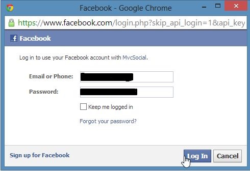 Facebook Credentials